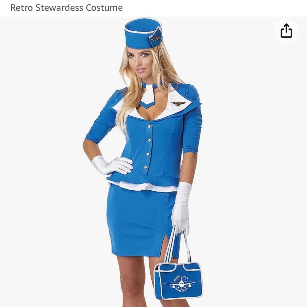 Retro Stewardess Costume, unopened/never tried on